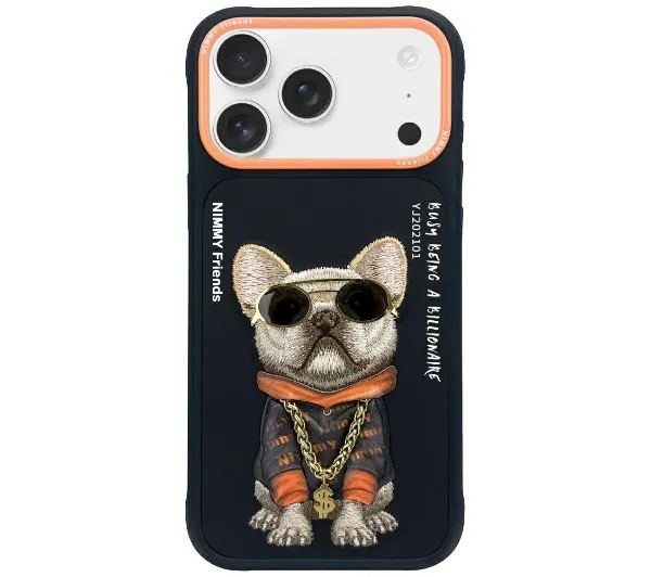 Etui NIMMY Glasses Cool Dog do Apple iPhone 17 Pro Czarny