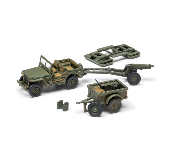 Airfix A55117A Gift Set Samochód Willys MB Jeep Skala 1:72