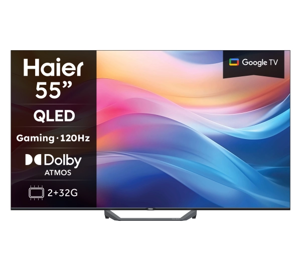 Haier H55S80FUX 55" QLED 4K 120Hz GoogleTV Dolby Vision Dolby Atmos HDMI 2.1 DVB-T2