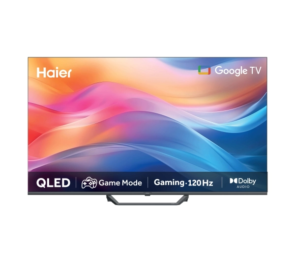 Haier H55S80FUX 55" QLED 4K 120Hz GoogleTV Dolby Vision Dolby Atmos HDMI 2.1 DVB-T2 - Kup na Raty - RRSO 0%