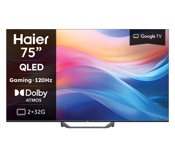 Haier H75S80FUX 75" QLED 4K 120Hz GoogleTV Dolby Vision Dolby Atmos HDMI 2.1 DVB-T2