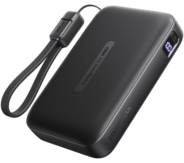 INIU PX21 Pocket Neo 20000mAh 22,5W Smycz Czarny