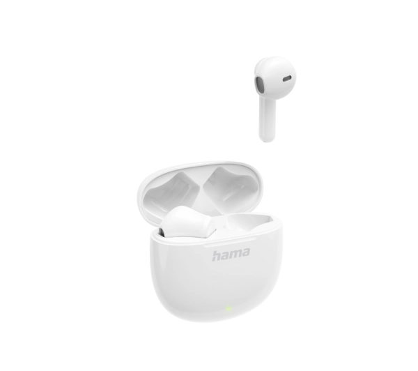 Słuchawki Hama SŁUCHAWKI DOUSZNE TRUE WIRELESS “ACTION ONE“ BIAŁE