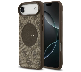 Guess 4G Circle Classic Logo MagSafe do iPhone Air Brązowy