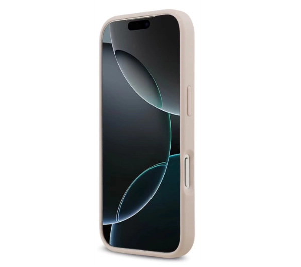 Guess 4G Circle Classic Logo MagSafe do iPhone 17 Pro Różowy