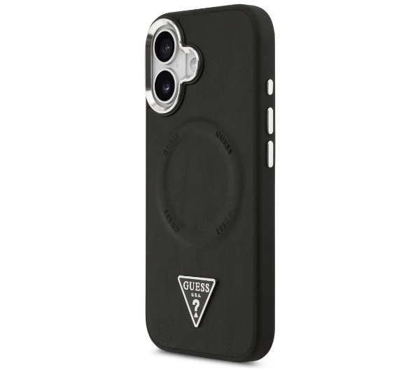 Guess Triangle Logo MagSafe do iPhone 17 czarny