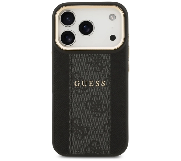 Guess 4G Stripe MagSafe do iPhone 17 Pro czarny