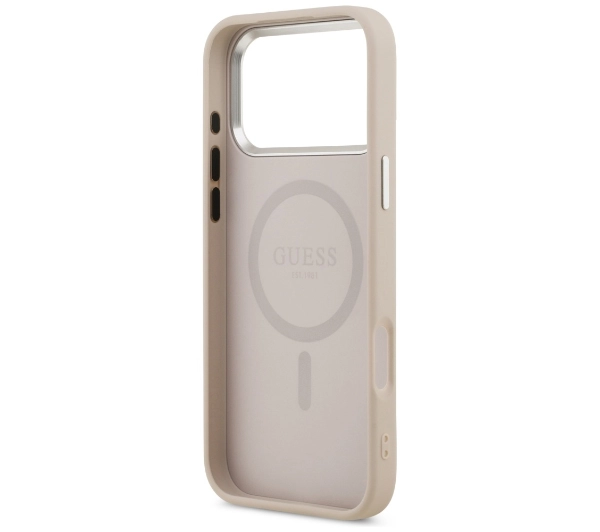 Guess Triangle Logo MagSafe do iPhone 17 Pro Max Różowy