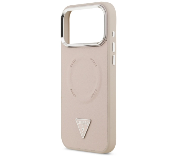 Guess Triangle Logo MagSafe do iPhone 17 Pro Max Różowy