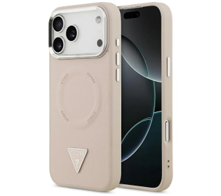 Guess Triangle Logo MagSafe do iPhone 17 Pro Max Różowy