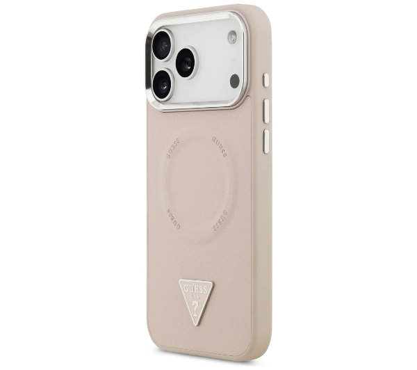 Guess Triangle Logo MagSafe do iPhone 17 Pro Max Różowy