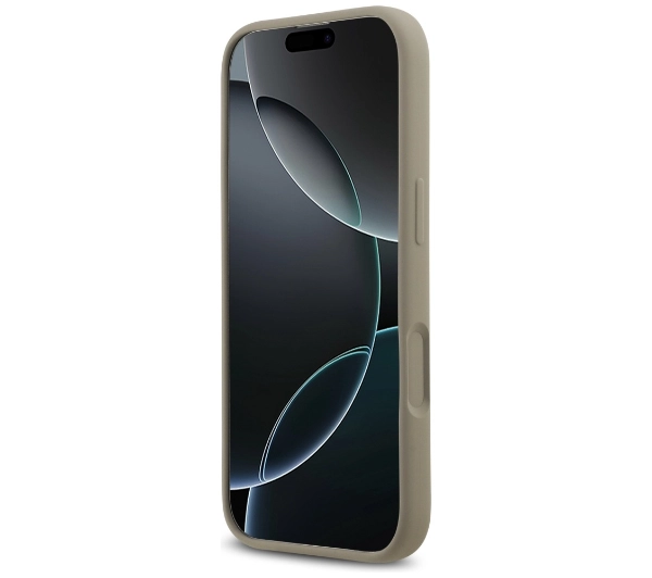 Guess Silicone Big 4G Script do iPhone 17 brązowy