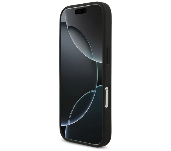 Guess Grained Big 4G & Classic Logo do iPhone 17 Pro czarny