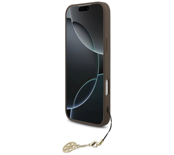 Guess 4G Charms Collection MagSafe do iPhone 17 Pro Max Brązowy