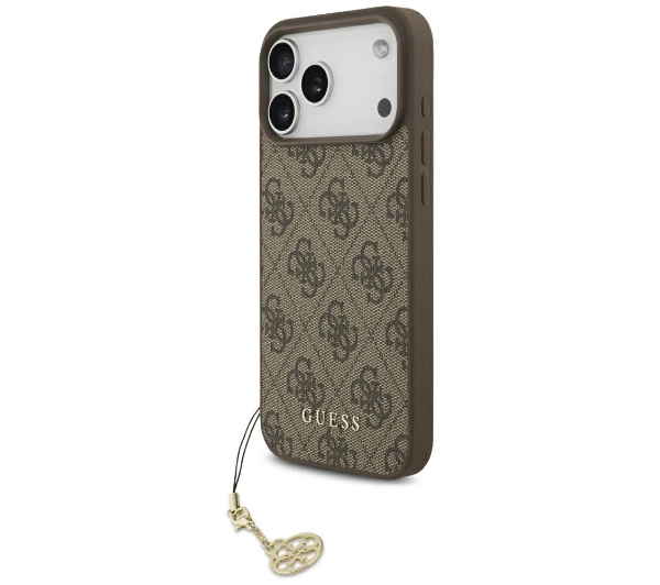 Guess 4G Charms Collection MagSafe do iPhone 17 Pro Max Brązowy