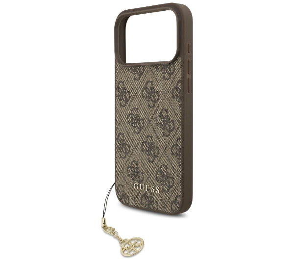 Guess 4G Charms Collection MagSafe do iPhone 17 Pro Max Brązowy