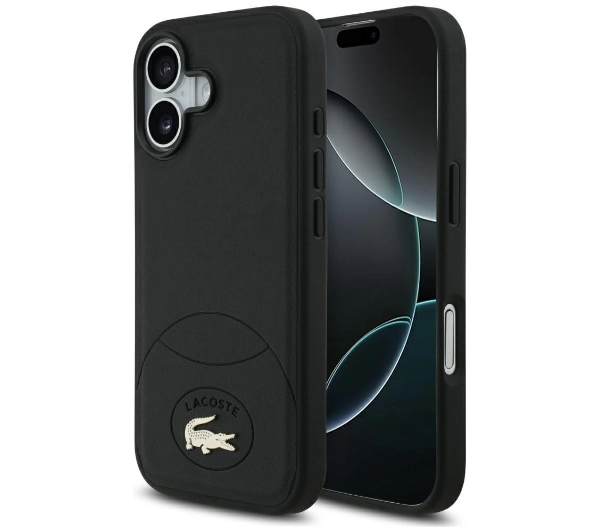 Lacoste Bliss MagSafe do iPhone 17 Czarny