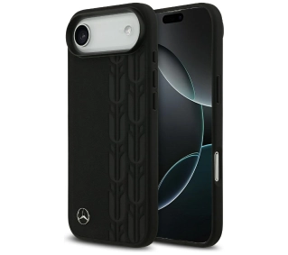Mercedes-Benz Leather Laurel Leaves MagSafe do iPhone Air czarny