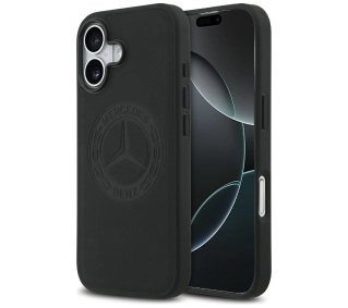 Mercedes-Benz Leather Vintage Logo MagSafe do iPhone 17 czarny