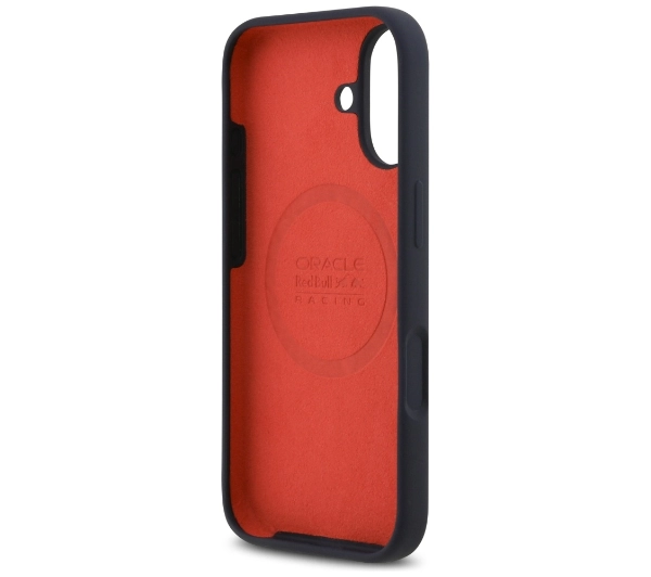 Red Bull Racing Silicone Oversize Vertical Logo MagSafe do iPhone 17 Granatowy