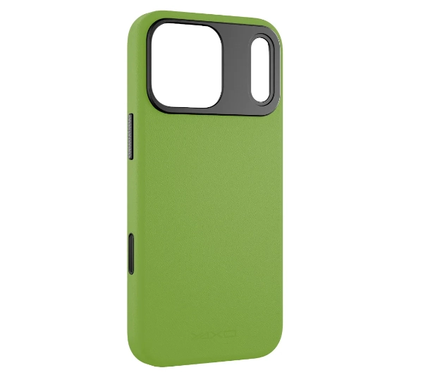 Yaxo Leather Gear Slim Case MagSafe do iPhone 17 Pro Max Zielony