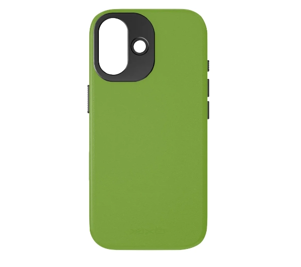 Yaxo Leather Gear Slim Case MagSafe do iPhone 17 Zielony