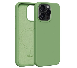 Etteri Silicone Case do iPhone 15 Pro Max Zielony