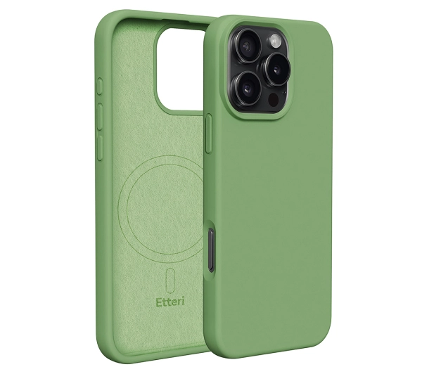 Etteri Silicone Case do iPhone 16 Pro Max Zielony