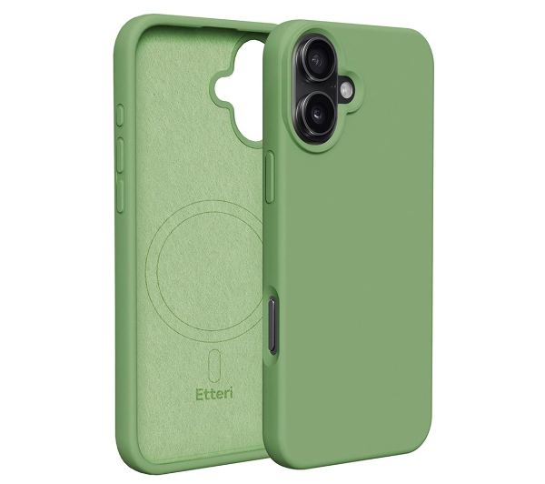 Etteri Silicone Case do iPhone 16 Plus Zielony