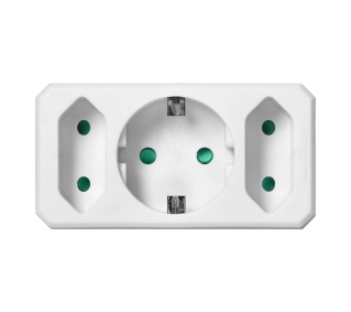 Orno OR-AE-13250(GS) (Schuko) 3 gniazda Biały