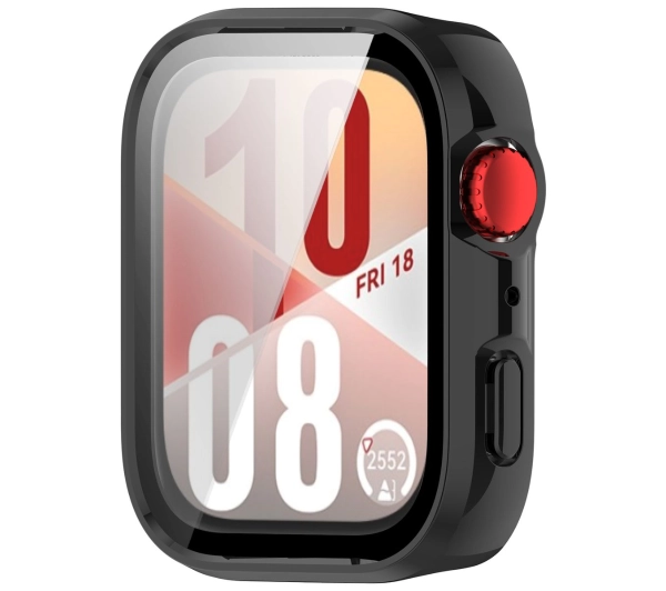 Bizon ze szkłem do Huawei Watch Fit 4 czarny