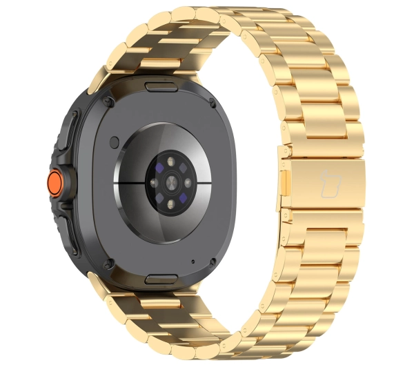 Bizon ze stali nierdzewnej Aura do Galaxy Watch 8 40/44mm Galaxy Watch 8 Classic 46mm Złoty