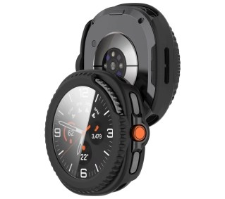 Bizon ze szkłem do Samsung Galaxy Watch 8 Classic 46 mm czarny