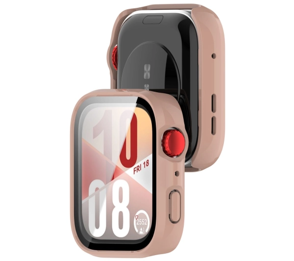 Bizon ze szkłem do Huawei Watch Fit 4 różowy