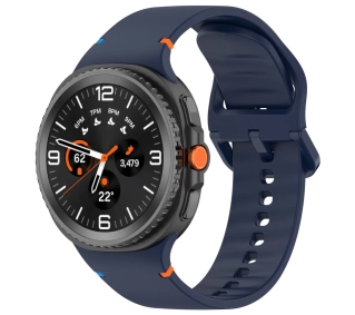 Bizon Strap Watch Silicone G do Samsung Galaxy Watch 8 40 mm / 44 mm / Samsung Galaxy Watch 8 Classic 46 mm granatowy