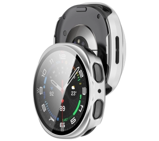 Bizon ze szkłem do Samsung Galaxy Watch 8 44 mm srebrny