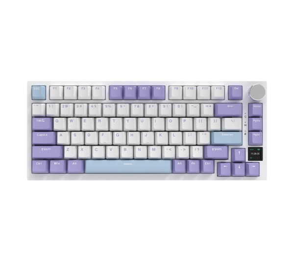 Ajazz AK820 Pro Flying Fish Switch Biało-fioletowy