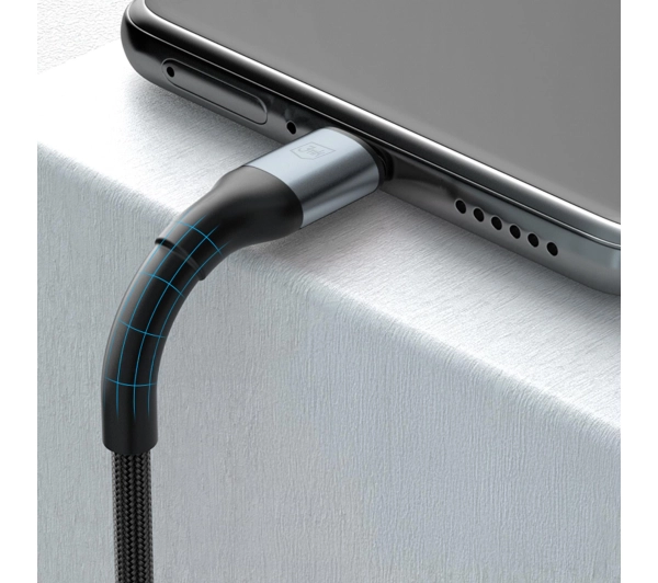 3mk Hyper Cable N-SERIES USB-C do USB-C 2m 20V/3 A 60W Czarny