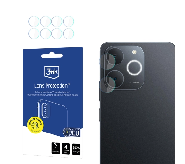 Szkło hybrydowe na obiektyw 3MK Lens Protection do Realme Note 70T