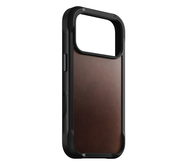 Nomad Rugged Leather do iPhone 17 Pro Brązowe