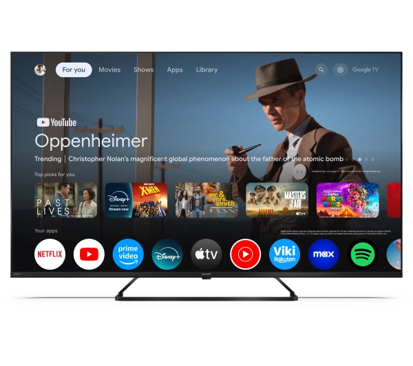 Sharp 50HP6765E 50" QLED 4K Google TV Dolby Vision Dolby Atmos HDMI 2.1 DVB-T2 - Kup na Raty - RRSO 0%