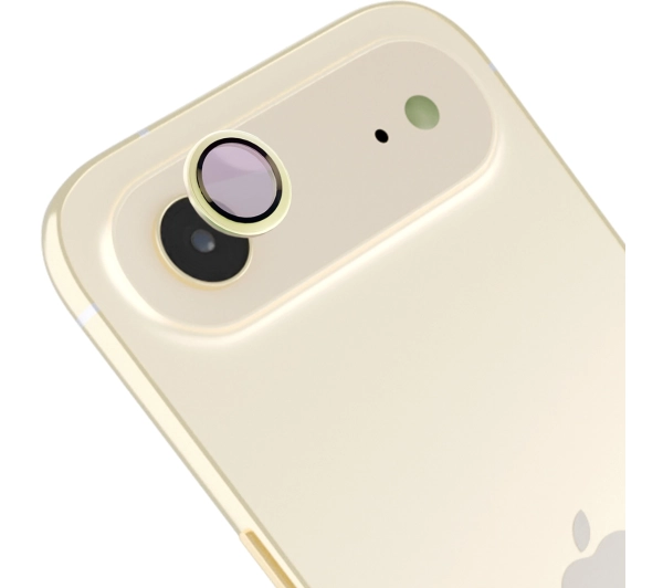 Bizon na aparat z aplikatorem Snap Lens do iPhone Air, jasnozłota ramka
