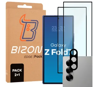 Bizon 2x Szkło + szybka na aparat Edge 2 Pack do Samsung Galaxy Z Fold7