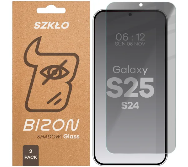 Bizon prywatyzujące Clear Shadow Duo do Samsung Galaxy S25 / S24