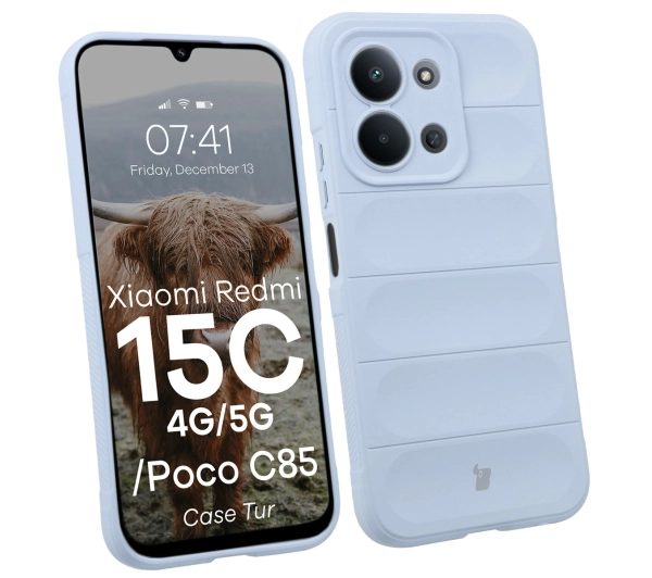 Bizon Pancerne Tur do Xiaomi Redmi 15C 4G / 5G / POCO C85 4G Jasnoniebieski