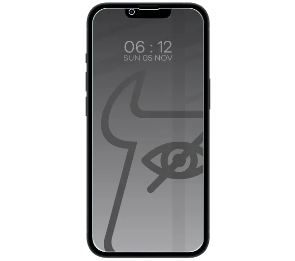 Bizon prywatyzujące Clear Shadow Duo do iPhone 16e / 14 / 13 Pro / 13