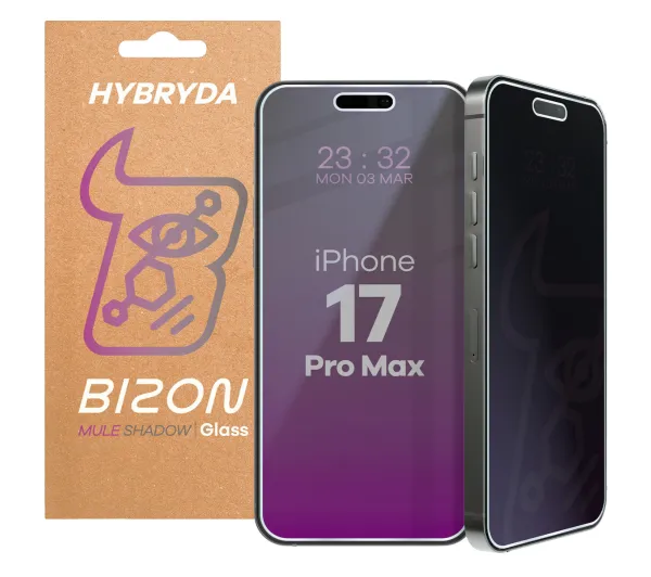 Bizon Prywatyzujące Mule Shadow do iPhone 17 Pro Max