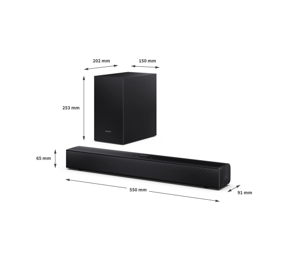 Sharp HT-SBW121 2.1 Bluetooth - Kup na Raty - RRSO 0%