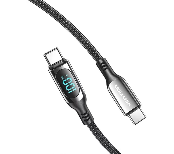 Vention USB-C do USB-C 2.0 5A 1.2m Czarny
