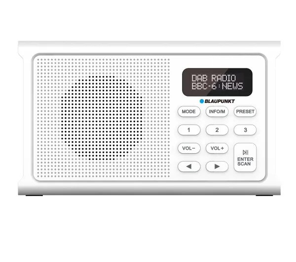 Blaupunkt DR3WH Radio FM, DAB+ Bluetooth Biały
